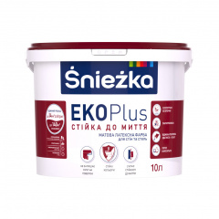 Краска интерьерная Sniezka Eko Plus 10л (13,7кг) Дубно