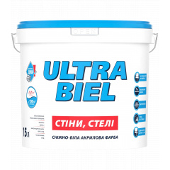 Краска акриловая водоэмульсионная Sniezka Ultra Biel 14 кг Днепр