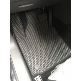 Коврики EVA (черные) 5 шт, Передние и задние (для MAXI, 1 сдвижная дверь) для Volkswagen Caddy 2010-2015 гг.