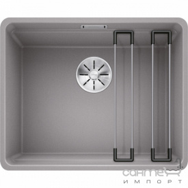 Прямоугольная кухонная мойка на одну чашу Blanco Etagon 500-F Silgranit 526343 антрацит