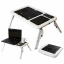 Складной столик-подставка для ноутбука с кулером E-Table LD09 HHG678H Черно-белый (10gad_krp270jhk) Бушеве