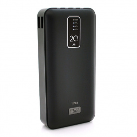 Повербанк Powerbank TX-23 20000mAh, кабеля USB: Micro, Lighting, Type-C, Mix color, Box
