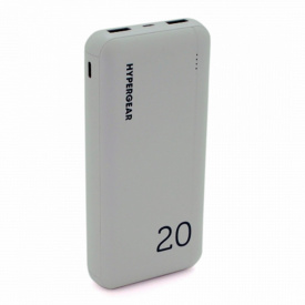 Повербанк PowerBank Hypergear 20000mAh Fast Charge , 2*USB, White, Q24