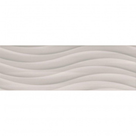 Плитка настенная CERAMIKA COLOR Living Grey Wave RECT 25x75 см