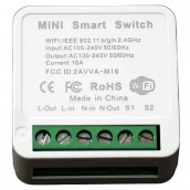 Розумний бездротовий вмикач RIAS M-16 Wi-Fi 220V 16A/3520W White (3_01781)