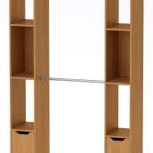 Шкаф для вещей 16 Компанит Ольха (130х42х235 см)