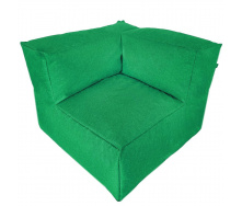 Бескаркасный модульный диван Блэк Угловой Tia-Sport (sm-0704-5) зеленый