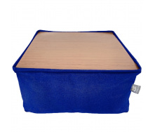 Безкаркасний модульний Пуф-столик Блек Tia-Sport (sm-0948-7) синій