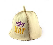 Банная шапка Luxyart Цар Белый (LA-387)