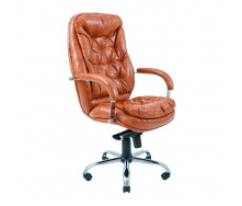 Офісне крісло керівника Richman Venice VIP Хром M2 AnyFix Натуральна Шкіра Lux Італія Коричневий