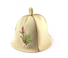 Банная шапка Luxyart Цветущая сакура Белый (LA-384)