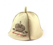 Банная шапка Luxyart Император Белый (LA-293)