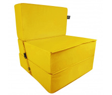 Бескаркасное кресло раскладушка Tia-Sport Поролон 180х70 см (sm-0920-2) желтый