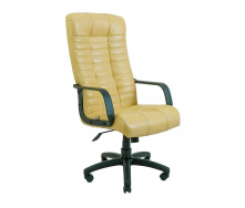 Офісне крісло керівника Richman Atlant VIP M3 MultiBlock Натуральна Шкіра Lux Італія Кремовий