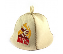 Банная шапка Luxyart Macho Белый (LA-425)