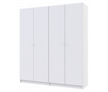 Шкаф для одежды Doros Белый/Белый 2+2 ДСП 180х48х204 (42005008)