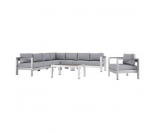 Комплект уличной мебели диван кресло столик в стиле LOFT Серый (NS-322)