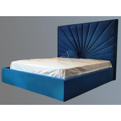 Ліжко двоспальне BNB Sunrise Comfort 180 x 200 см Simple Синій Переяслав-Хмельницький