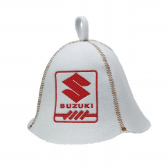 Банная шапка Luxyart "Suzuki" искусственный фетр белый (LA-691) Прилуки