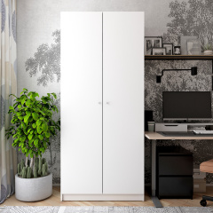 Шкаф для одежды Doros Promo Белый/Белый 2 ДСП 90х48х204 (44900196) Сумы