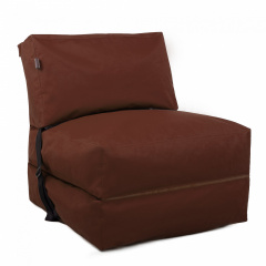 Бескаркасное кресло раскладушка Tia-Sport 210х80 см коричневый (sm-0666-20) Сумы