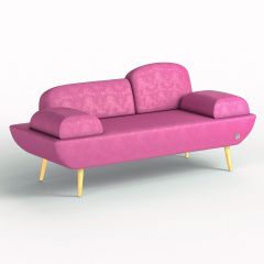 Двомісний диван KULIK SYSTEM LOFT Антара рожевий (hub_Nrwz83369) Чернівці