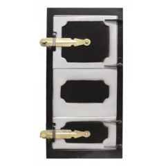 Дверка спаренная топочная+поддувальная ГОСПОДАР 540х260 мм черный металл 92-0369 Луцк