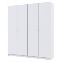 Шкаф для одежды Doros Белый/Белый 2+2 ДСП 180х48х204 (42005008) Днепр