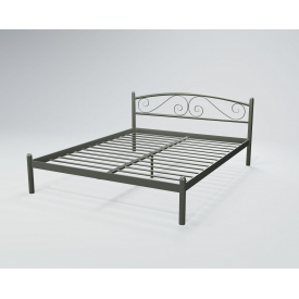 Кровать двухспальная BNB ViolaDesign 160х200 темно-серый