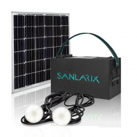 Сонячна станція Sanlarix Charger в комплекті з сонячною батареєю 20W
