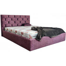 Ліжко двоспальне BNB Octavius Premium 180 х 200 см Simple Фіолетовий