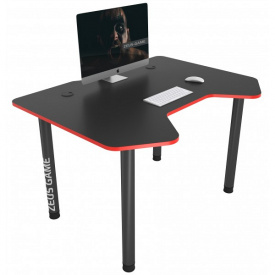 Геймерський стіл ZEUS™ PIXEL чорний/червоний