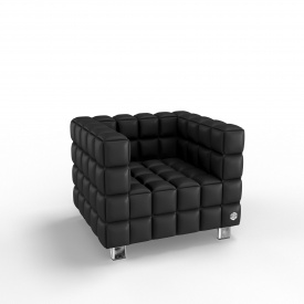 Мягкое кресло KULIK SYSTEM NEXUS Экокожа 1 Черный (hub_RpZQ40064)