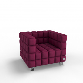 Мягкое кресло KULIK SYSTEM NEXUS Ткань 1 Розовый (hub_PWlV87247)