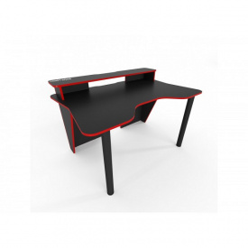 Геймерский игровой стол Comfy Home Darrius черный+красный