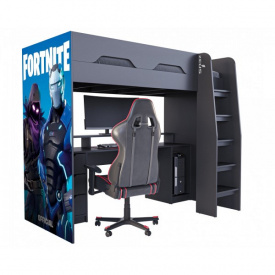 Кровать-чердак для геймера ZEUS-Game Fortnite (F7)