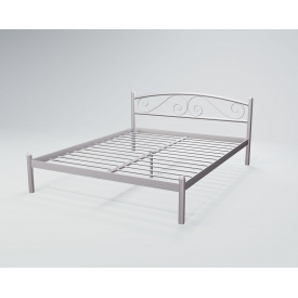 Ліжко двоспальне BNB ViolaDesign 160х200 світло-сірий