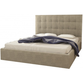 Ліжко двоспальне BNB Britania Comfort 140 х 200 см Simple Сірий