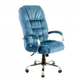 Офисное кресло руководителя Richman Richard Хром M3 Multiblock Голубой