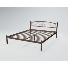 Ліжко двоспальне BNB ViolaDesign 140х190 темно-коричневий