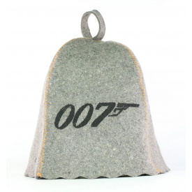 Банная шапка Luxyart "Агент 007" One size серый (LA-959)