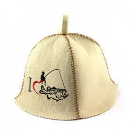Банная шапка Luxyart Крутой рыбак Белый (LA-295)