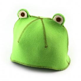 Банная шапка Luxyart Лягушка Зеленый (LA-436)