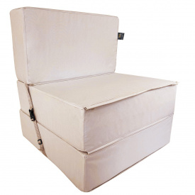 Бескаркасное кресло раскладушка Tia-Sport Поролон 180х70 см (sm-0920-13) бежевый