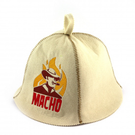 Банная шапка Luxyart Macho Белый (LA-425)