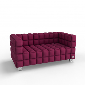Двухместный диван KULIK SYSTEM NEXUS Ткань 2 Розовый (hub_iikI84830)