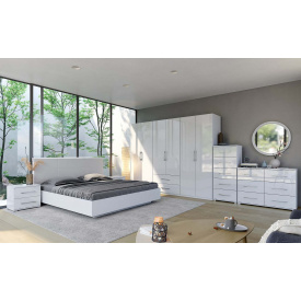 Спальня Миро-Марк Фемелі мінімалізм у глянці Білий глянець (54248)