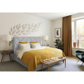Ліжко двоспальне BNB Dracar Premium 180 х 200 см Simple Блакитний