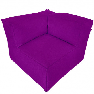 Бескаркасный модульный диван Блэк Угловой Tia-Sport (sm-0704-3) фиолетовый