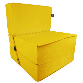 Бескаркасное кресло раскладушка Tia-Sport Поролон 180х70 см (sm-0920-2) желтый